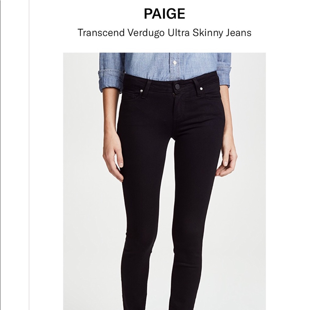 NWT Paige black skinny jeans!